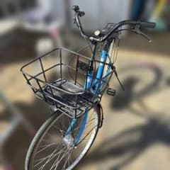26シティサイクル青✖️黒神奈川県藤沢市手渡しのみ - メルカリ
