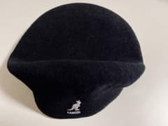 KANGOL WOOL504 ハンチング ベレー帽 BLACK/WHITEのサムネイル