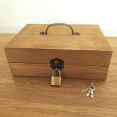 鍵付木製金庫+【受注生産】イベント用金庫　#NICORO木製金庫のサムネイル