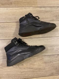 PRADA(プラダ)ブラックレザー×ナイロンハイカットスニーカー 4T2802 PRADA(プラダ)ブラックレザー×ナイロンハイカットスニーカー 4T2802