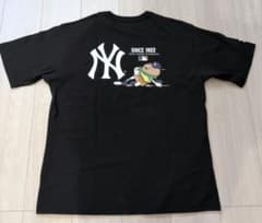 新品☆AVIREX × NEW ERA ヤンキース 半袖Tシャツ　ブラック　Ｌのサムネイル