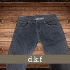 【極美品】d.k.f 金糸織り込みデニムジーンズのサムネイル