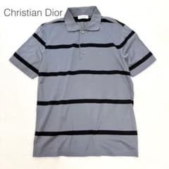 クリスチャンディオール ポロシャツ ボーダー イタリア製 ワンポイント