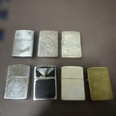 Set Zippo 金属製ライター シルバー ゴールド 6点セットのサムネイル