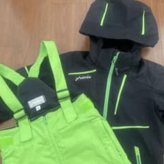 phenix スキーウェア 上下セット 130cm ブラック ライムのサムネイル