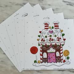 シャドーボックスプリント5枚【説明書あり】お菓子の家②のサムネイル