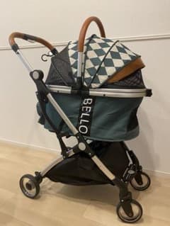 Bello ベッロ ペットカート グリーン 2way ワンタッチ - メルカリ