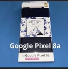 ELECOM Google Pixel 8a 手帳型レザーケースネイビー花柄