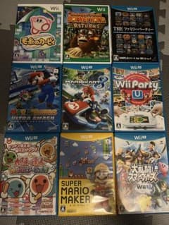 Wii WiiU ソフト 9本セット 超お買い得まとめ売りのサムネイル