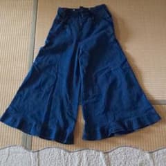 値下げしました。axes デニム ワイドパンツ 肩ひもなしのサムネイル
