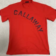 Callaway キャロウェイ モックネック 半袖シャツ レッド メンズ Mのサムネイル