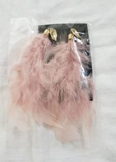 フェザーピアス　ブライダル　ウェディング　アクセ　美品のサムネイル
