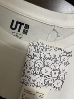 UNIQLO BT21 Tシャツ Lサイズ ホワイト(タグ付き)のサムネイル