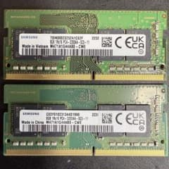Samsung DDR4 8GB PC4-3200AA メモリ 2枚セット - メルカリ
