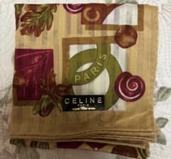 CELINE セリーヌ ヴィンテージ ハンカチ　スカーフ　ネックスカーフ