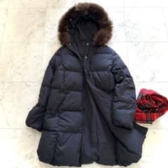 美品 スローブイエナ リバーシブルダウンコート ファー 3way 黒 