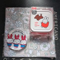 miffy in the snow ミッフィー　プレート　お弁当箱　クロス　3点のサムネイル