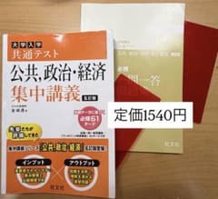 大学入学共通テスト 公共、政治・経済 集中講義 五訂版（赤シート2枚付き）のサムネイル