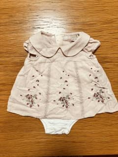 petit main ピンク刺繍ワンピース 70のサムネイル