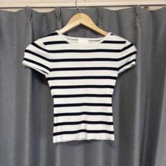 h&m ボーダー tシャツ ピチt チビt ギャル系のサムネイル
