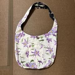 リバーシブル ショルダーバッグ コットン花柄のサムネイル