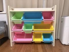 おもちゃ　収納ラック カラフルボックス　おもちゃ箱のサムネイル