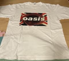 OASIS UNION JACK 티셔츠 화이트 XL