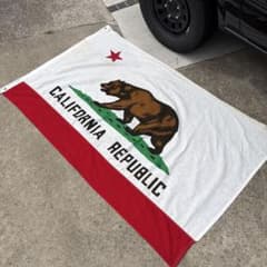 50s 超大型 白目入り カリフォルニア 州旗 ヴィンテージ フラッグ