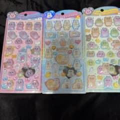 うるちゅるPOP SEAL 3種セット おぱんちゅうさぎ んぽちゃむのサムネイル