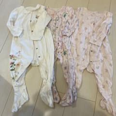 next baby 花柄ロンパース 3点セットのサムネイル