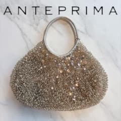 美品】アンテプリマ ワイヤーバッグ フィオーリ スパンコール ゴールド 