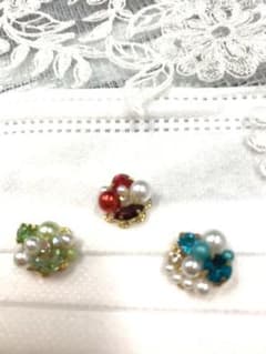 マスクピアス3個セット　マグネット　プレゼント付きのサムネイル