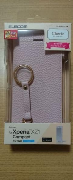 XZ1compact SO-02Kソフトレザーカバー ストラップ付 ライトピンクのサムネイル