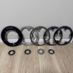 競輪 ピスト Sugino75 DURA-ACE チェーンリング コグ セット - メルカリ