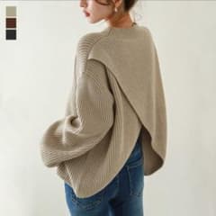 バックシャンリブニットのサムネイル
