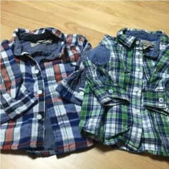 「H&M ベビー服セット ネルシャツ」のサムネイル