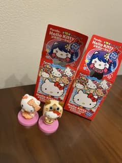 フィギュア 2体セット♡ ハローキティ コラボレーション チョコエッグのサムネイル