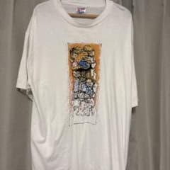 90s USA製 Hanes アートTシャツ XL Hanes ビンテージ古着のサムネイル