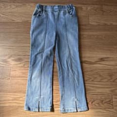 キッズ デニムパンツ 120cm スリット入りのサムネイル