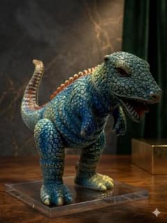 当時物：マルサン ゴロザウルス 怪獣 ソフビ（ゴジラシリーズ