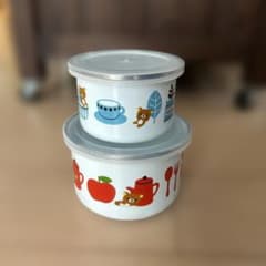 保存ホーロー容器 リラックマ 2個セット