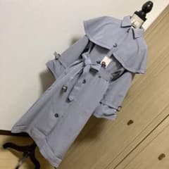 【新品】NICE CLAUP ケープ付きトレンチコートのサムネイル