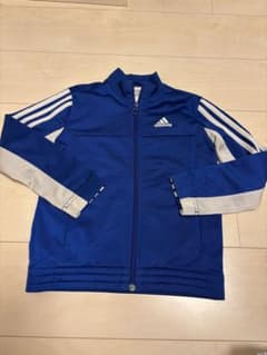 adidas キッズ ジャージ ブルー ホワイトのサムネイル