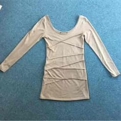 CLUB CLUB CLUB  長袖 Tシャツ M ☆ レディース 薄茶色のサムネイル