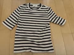 ストライプ 五分袖 Tシャツのサムネイル