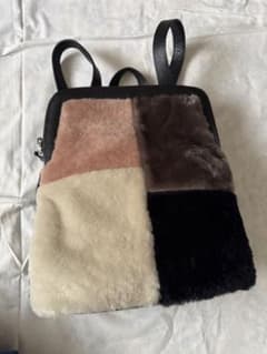 IO PELLE ファー パッチワーク レザー リュック 2way - メルカリ