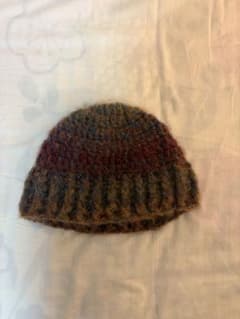 ハンドメイド 手編み ニット帽 ニットキャップのサムネイル
