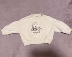 PEANUTS スヌーピーチャーリーブラウントレーナー 80cm アプレレクールのサムネイル