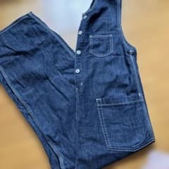 デニムサロペット オーバーオール インディゴブルー - メルカリ