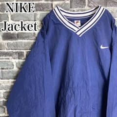 NIKE ナイロンジャケット プルオーバー 90s 白タグ リブデザイン hl8 